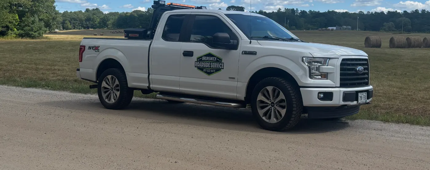 Brunswick Roadside Service Ford F-150 Truck with Logo